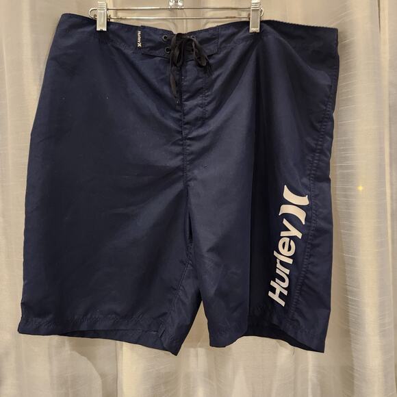 Hurley Swim‎ Trucks- Men's- Navy Blue- Sz 38 - Picture 1 of 3